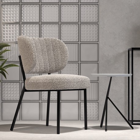 Стул robbi, букле, серо-бежевый