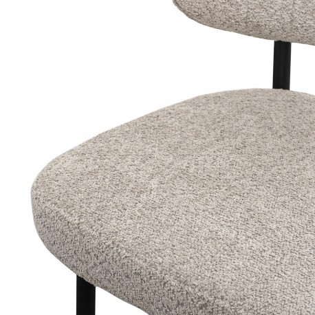 Стул robbi, букле, серо-бежевый