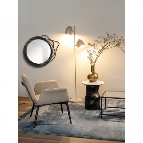 Лаунж-кресло hilde, букле, серо-бежевое