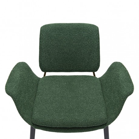 Лаунж-кресло hilde, букле, темно-зеленое