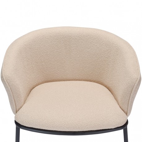 Лаунж-кресло paal, букле, бежевое
