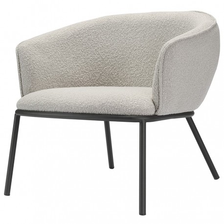 Лаунж-кресло paal, букле, серое