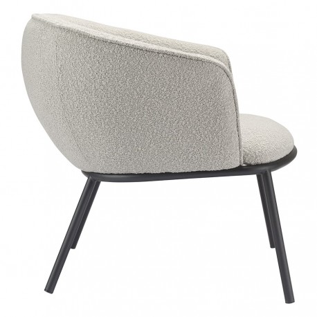 Лаунж-кресло paal, букле, серое