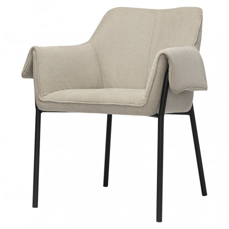 Стул aline, шенилл, серо-бежевый/черный