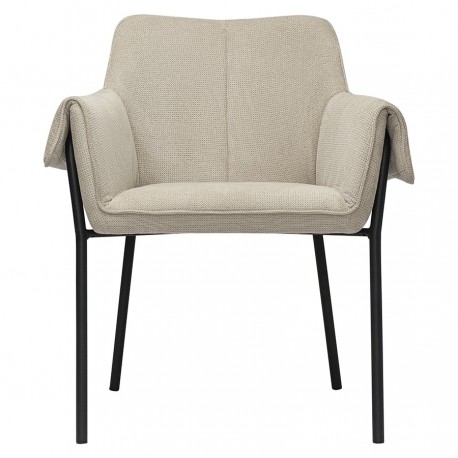 Стул aline, шенилл, серо-бежевый/черный