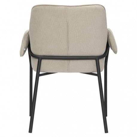 Стул aline, шенилл, серо-бежевый/черный