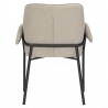 Стул aline, шенилл, серо-бежевый/черный
