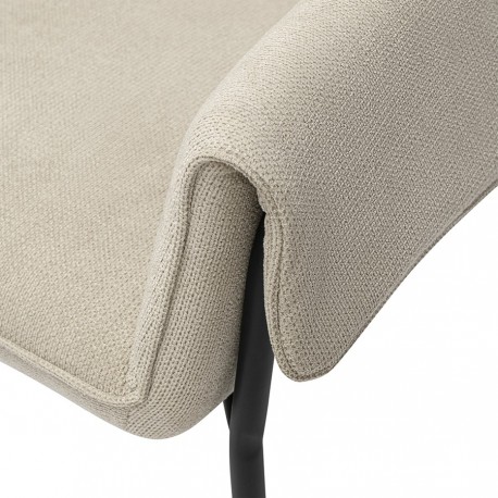 Стул aline, шенилл, серо-бежевый/черный