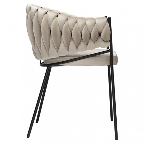 Кресло lind, велюр, бежевое