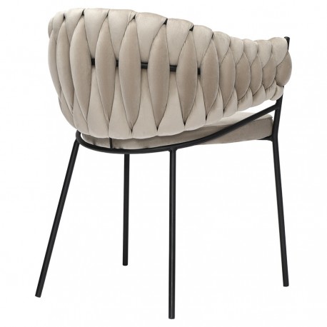 Кресло lind, велюр, бежевое