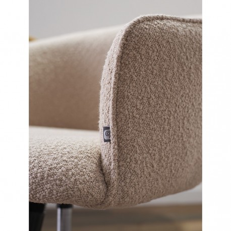 Кресло paal, букле, бежевое
