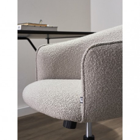 Кресло paal, букле, серое