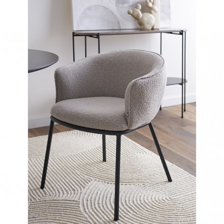 Стул paal, букле, серый