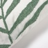 Чехол для подушки Amorela с вышитым зеленым листом 45 x 45 cm