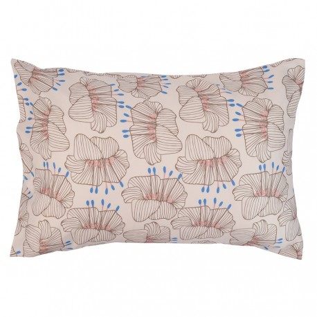 Набор из двух наволочек из сатина с принтом "Цветы" из коллекции prairie, 50х70 см