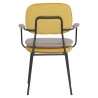 Стул с подлокотниками pea, велюр, желтый/бежевый