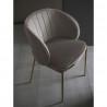 Стул coral, велюр, серо-бежевый