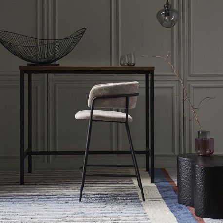 Стул полубарный helning, мягкий шенилл, капучино