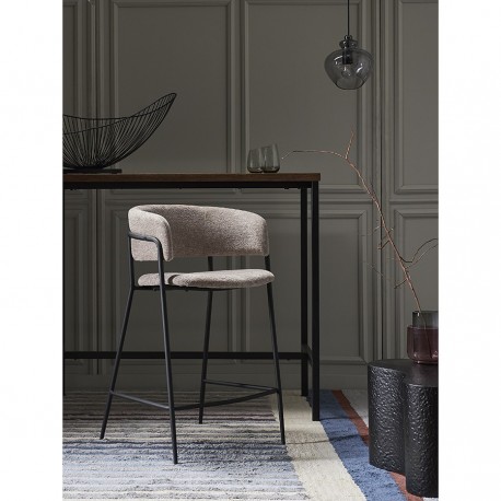 Стул полубарный helning, мягкий шенилл, капучино