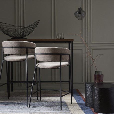 Стул полубарный helning, мягкий шенилл, капучино