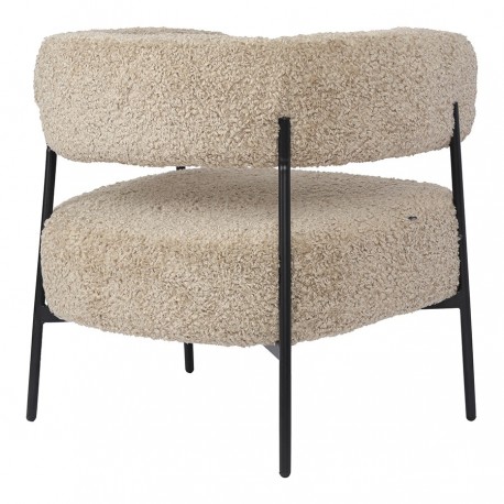 Кресло hugme, букле, миндальное молоко