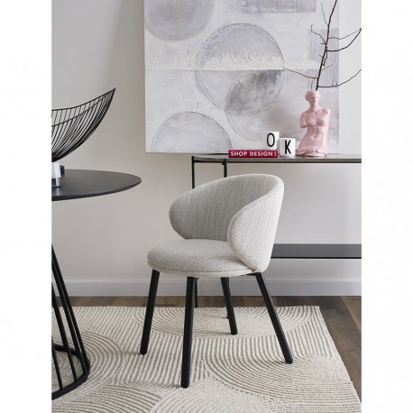 Стул comfy, рогожка, топленое молоко