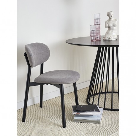 Стул round, рогожка, дымчато-серый