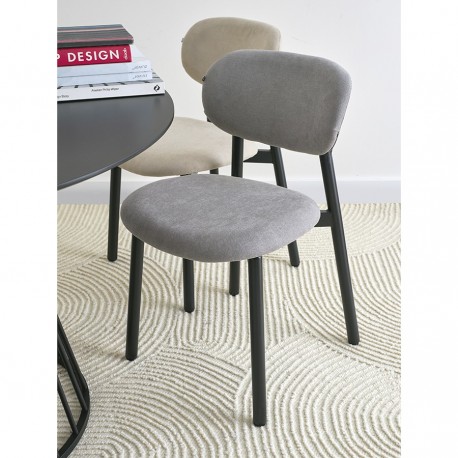 Стул round, рогожка, дымчато-серый