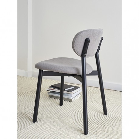 Стул round, рогожка, дымчато-серый