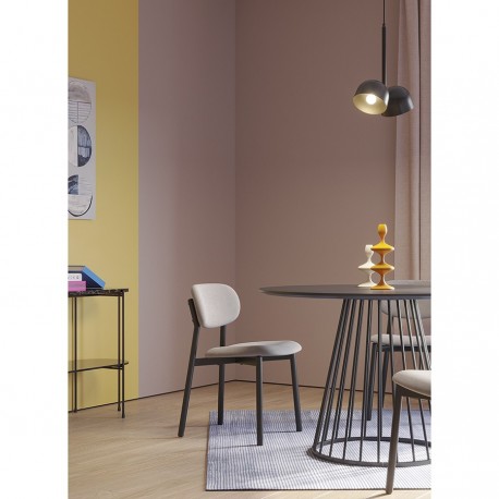 Стул round, рогожка, дымчато-серый