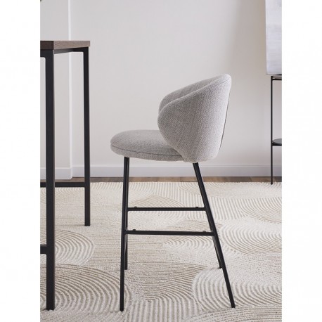 Стул полубарный comfy, рогожка, топленое молоко