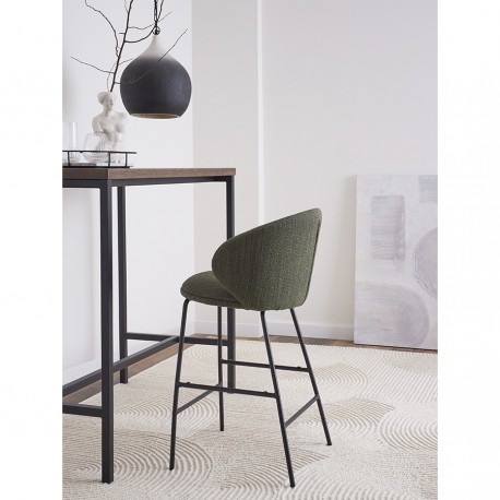 Стул полубарный comfy, рогожка, шпинат