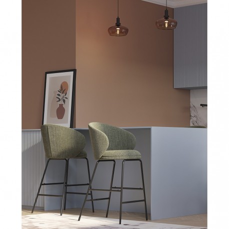 Стул полубарный comfy, рогожка, шпинат