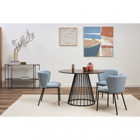 Стул foggy, букле, голубая пудра