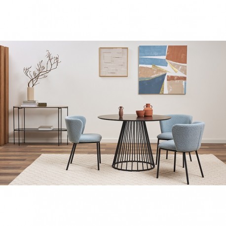 Стул foggy, букле, голубая пудра