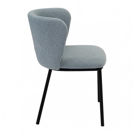 Стул foggy, букле, голубая пудра