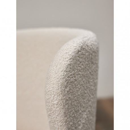 Стул foggy, букле, молочный