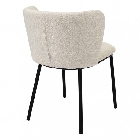 Стул foggy, букле, молочный