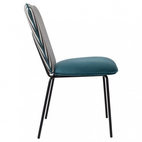 Стул pompadour, велюр, изумрудный