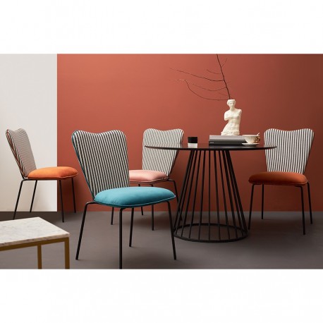 Стул pompadour, велюр, пыльная роза