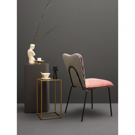 Стул pompadour, велюр, пыльная роза