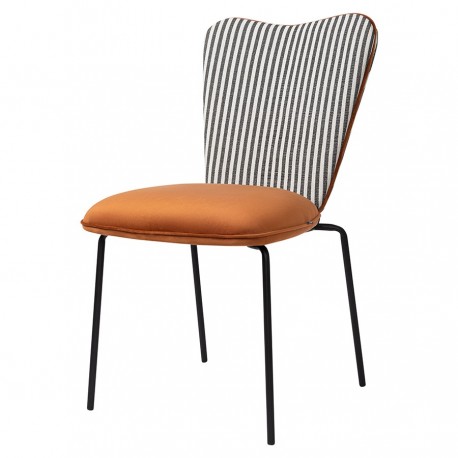 Стул pompadour, велюр, терракотовый