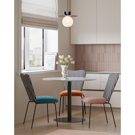 Стул pompadour, велюр, терракотовый