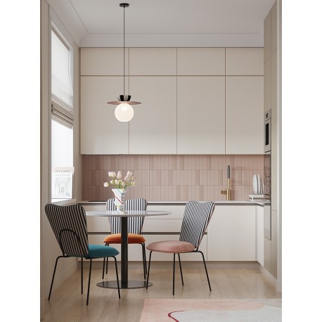 Стул pompadour, велюр, терракотовый