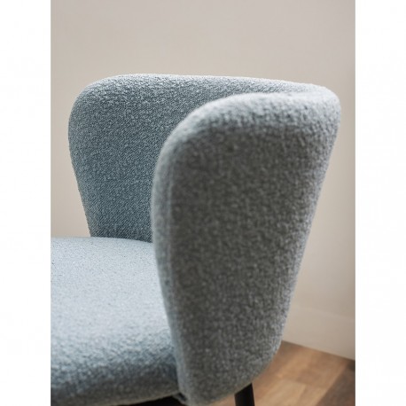Стул барный foggy, букле, голубая пудра
