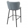 Стул барный foggy, букле, голубая пудра