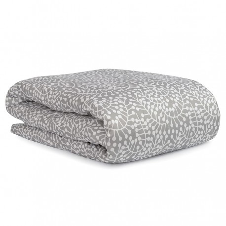 Комплект постельного белья серого цвета с принтом Спелая смородина из коллекции scandinavian touch, 150х200 см