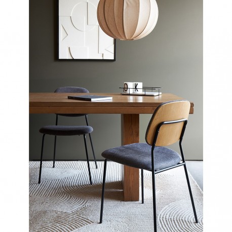 Стул tilla, рогожка, дымчато-серый