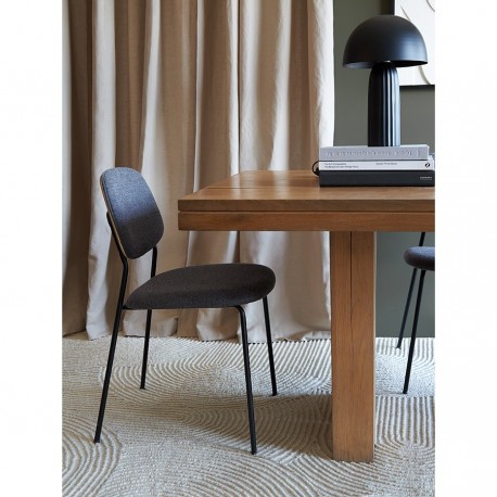 Стул tilla, рогожка, дымчато-серый