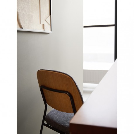 Стул tilla, рогожка, дымчато-серый